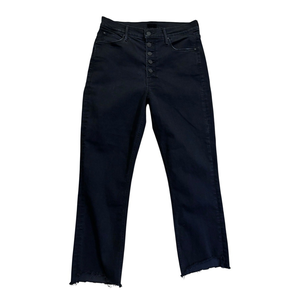 Mother Pixie Dazzler Ankle Fray‎ Jeans Measures 31 Not Guilty High Rise Stretch